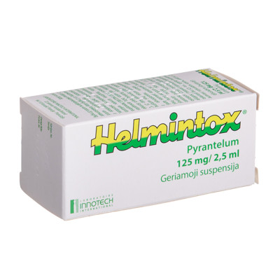 HELMINTOX, 125 mg/2,5 ml, geriamoji suspensija, 15 ml paveikslėlis