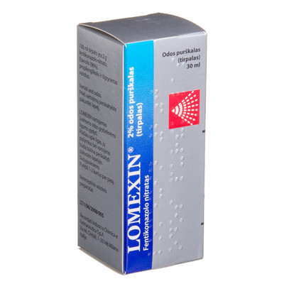 LOMEXIN, 2 %, odos purškalas (tirpalas), 30 ml  paveikslėlis