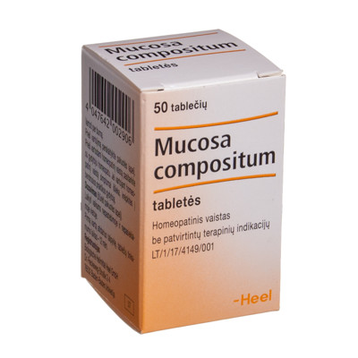 MUCOSA COMPOSITUM, tabletės, N50 paveikslėlis