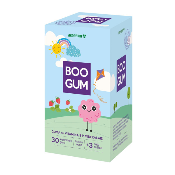 BOO GUM, 30 kramtomųjų gumų paveikslėlis
