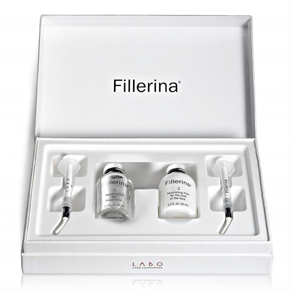 FILLERINA, dermatologinio kosmetinio užpildo su 6 hialurono rūgštimis rinkinys, 1 lygis, 2 x 30 ml paveikslėlis