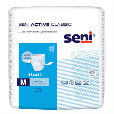 SENI ACTIVE CLASSIC M, sauskelnės-kelnaitės, 30 vnt. paveikslėlis