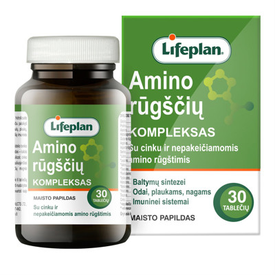 LIFEPLAN, amino rūgščių kompleksas su cinku, 30 tablečių paveikslėlis