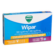 WIPAR, 500 mg/60 mg + 500 mg/25 mg, plėvele dengtos tabletės, N16 (12 dienos+4 nakties) paveikslėlis