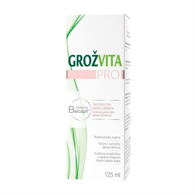 GROŽVITA PRO, serumas nuo plaukų slinkimo, 125 ml paveikslėlis