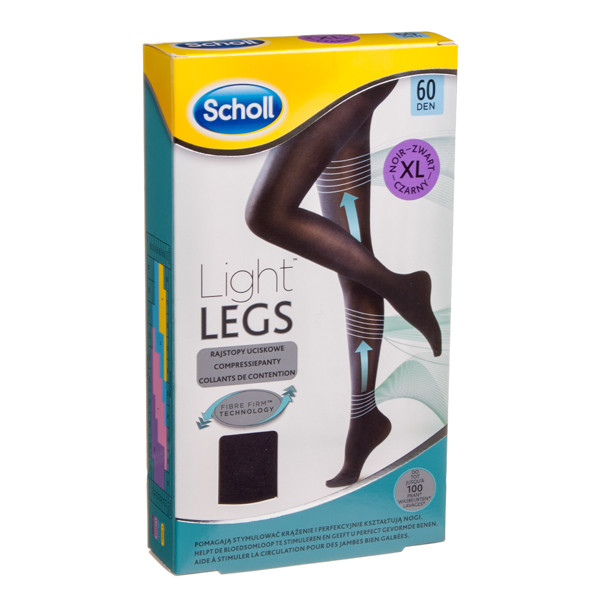 SCHOLL LIGHT LEGS XL, juodos kompresinės pėdkelnės, 60 DEN paveikslėlis