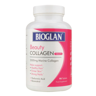 BIOGLAN BEAUTY COLLAGEN, kolagenas, 2500 mg, 90 tablečių paveikslėlis