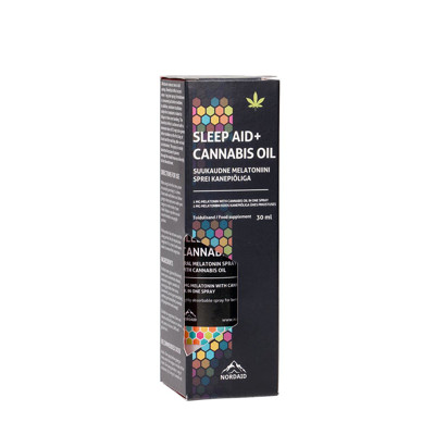 NORDAID SLEEP AID MELATONIN+CANNABIS OIL, 1mg, purškiamas, 30ml, 200 papurškimų paveikslėlis