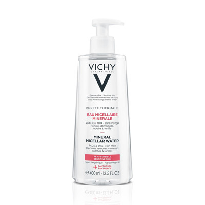 VICHY PURETE THERMALE MINERAL, micelinis vanduo jautriai odai, 400 ml paveikslėlis