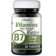 LIFEPLAN BIOTINAS 2,5 mg tabletės N30 (geriausias iki 2022-08-31) paveikslėlis