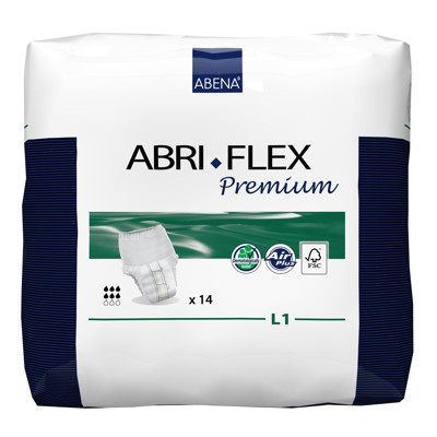 ABRI-FLEX PREMIUM DUAL CORE L1, sauskelnės-kelnaitės, 14 vnt. paveikslėlis