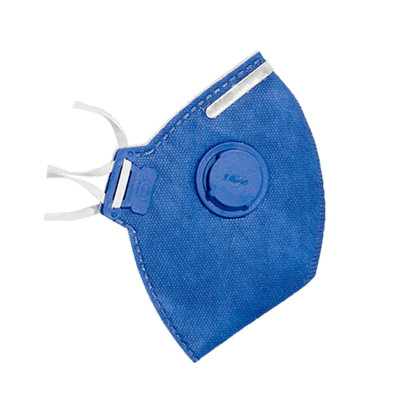 Apsauginė kaukė - respiratorius, mėlynas su vožtuvu, FFP2, 1 vnt paveikslėlis