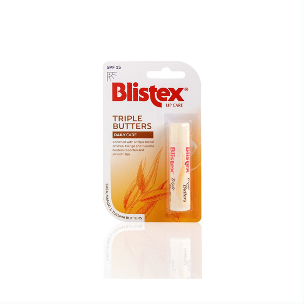 BLISTEX TRIPLE BUTTERS, LŪPŲ BALZAMAS, SPF 15, 4.25 G paveikslėlis