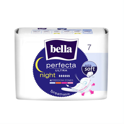 BELLA PERFECTA ULTRA NIGHT SOFT, higieniniai paketai, 7 vnt. paveikslėlis
