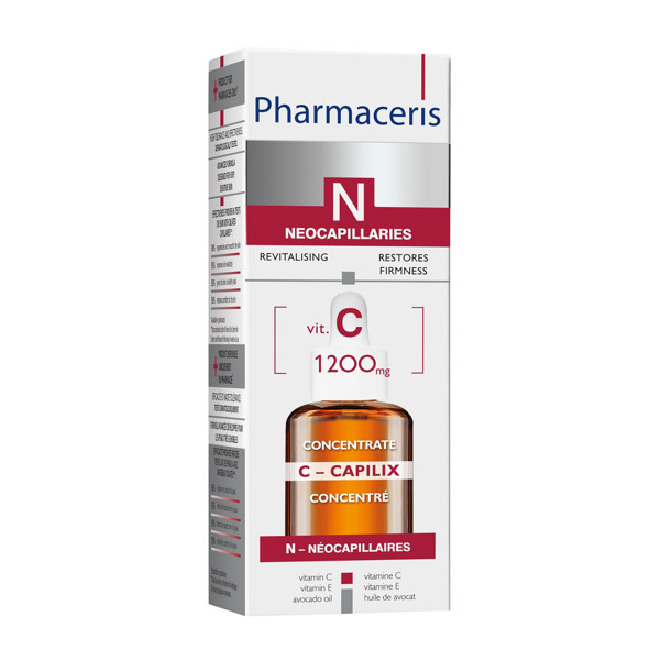 PHARMACERIS N C CAPILIX, stiprinamasis serumas su vit. C, 30 ml paveikslėlis