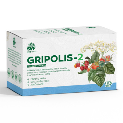 ACORUS GRIPOLIS-2, 2 g, žolelių arbata, 20 vnt. paveikslėlis