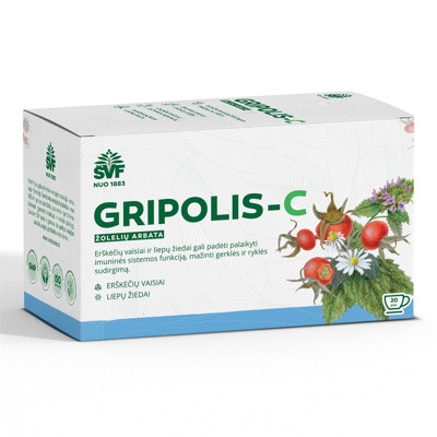 ACORUS GRIPOLIS-C, 2 g, žolelių arbata, 20 vnt. paveikslėlis