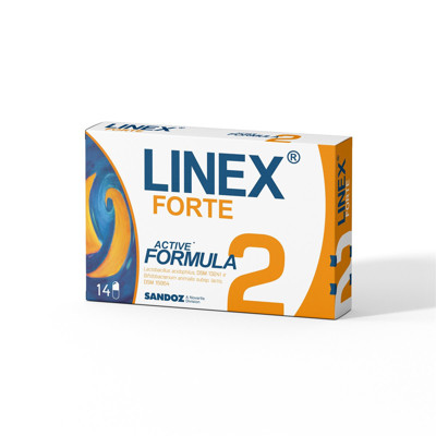LINEX FORTE, 14 skrandžio sultims atsparių kapsulių paveikslėlis
