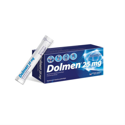 DOLMEN, 25 mg, geriamasis tirpalas peketėlyje, 10 ml, N10 paveikslėlis