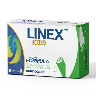 LINEX KIDS, milteliai geriamajai suspensijai, 10 paketėlių paveikslėlis