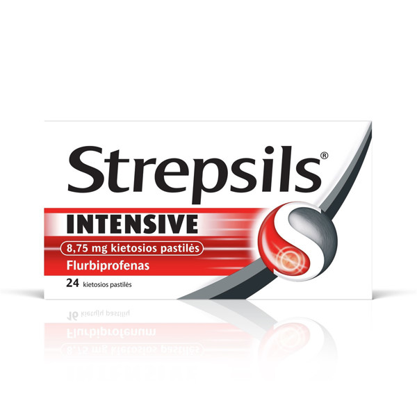 STREPSILS INTENSIVE, 8,75 mg, kietosios pastilės, N24  paveikslėlis