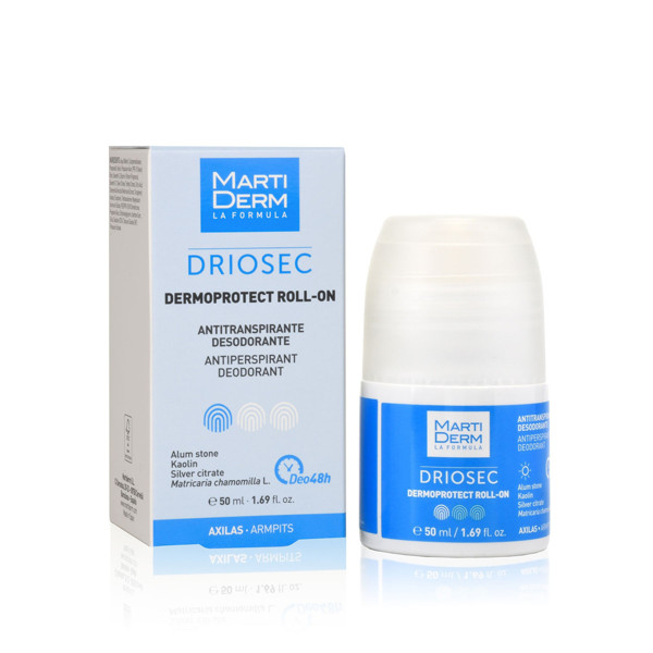 MARTIDERM Rutulinis antiperspirantas ir dezodorantas DRIOSEC DERMOPROTECT ROLL-ON, 50 ml paveikslėlis