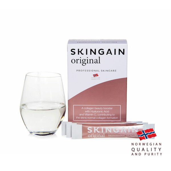SKINGAIN™ original hidrolizuotas I ir II tipo kolagenas su vitaminu C, 30 pak. paveikslėlis
