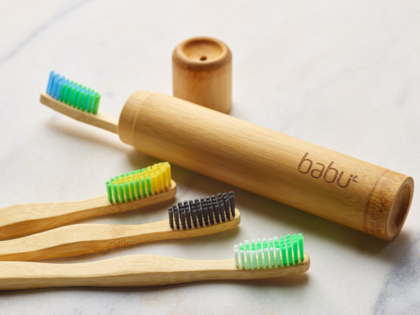 BABU bambukinis vaikiško dantų šepetėlio dėklas paveikslėlis