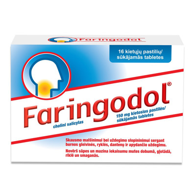 FARINGODOL, 150 mg, kietosios pastilės, N16  paveikslėlis