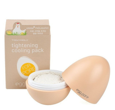 TONYMOLY Egg Pore šaldanti veido priemonė poroms sutraukti Tightening Cooling pack, 30 g