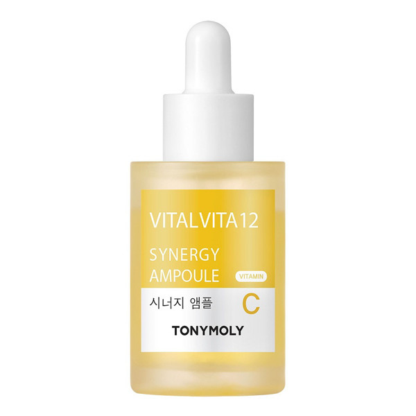 Tonymoly Vital Vita 12 skaistinamasis veido seruma ampulėje Synergy su vitaminu C, 30 ml
