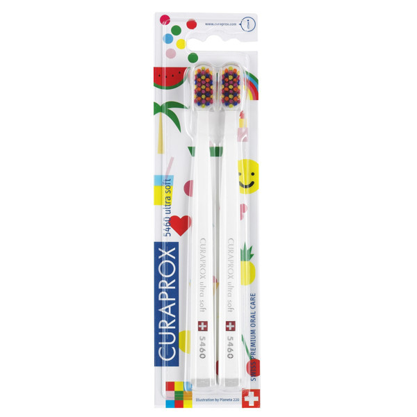 CURAPROX CS 5460 DUO POP ART EDITION, dantų šepetėlių rinkinys, 2 vnt. paveikslėlis