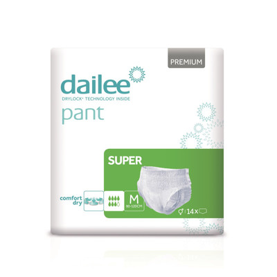 DAILEE PANT sauskelnės-kelnaitės SUPER M, 80-130 cm, 14 vnt.  paveikslėlis