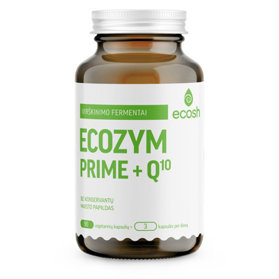 ECOSH Ecozym Prime fermentai + Q10, 90 kapsulių paveikslėlis