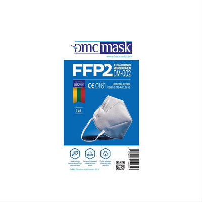 Apsauginis respiratorius FFP2, DM-002, 2 vnt. paveikslėlis