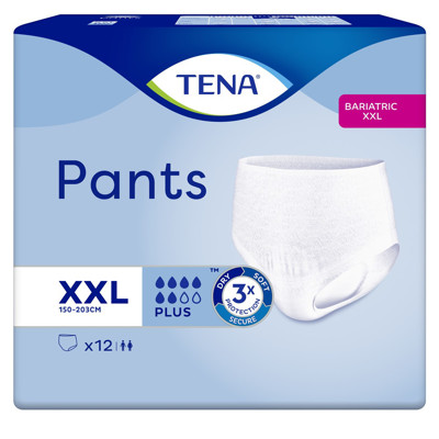 TENA PANTS BARIATRIC PLUS XXL, sauskelnės-kelnaitės suaugusiems, 12 vnt. paveikslėlis