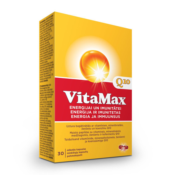 VITAMAX Q10, 30 kapsulių paveikslėlis