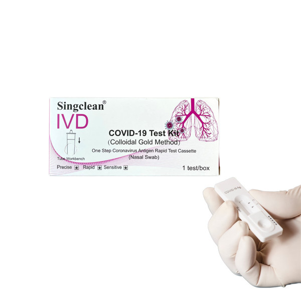 SINGCLEAN, Covid-19 (SARS-CoV-2) testas, antigeno greitasis iš nosies, 1 vnt. paveikslėlis
