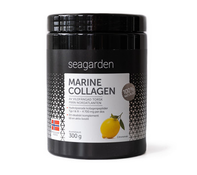 SEAGARDEN hidrolizuotas jūrinis kolagenas 300 g, citrinu skonio paveikslėlis