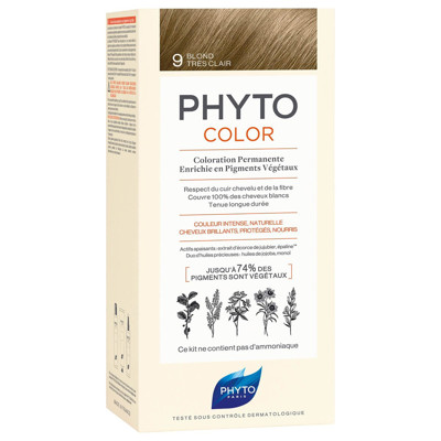 PHYTOCOLOR, plaukų dažai Nr. 9.0 paveikslėlis