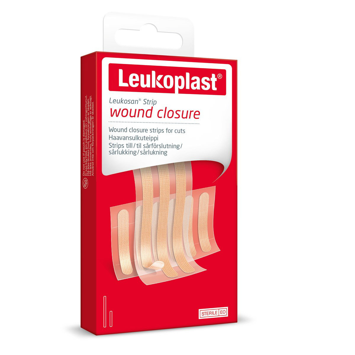 LEUKOPLAST LEUKOSAN STRIP, žaizdų uždarymo juostelė, 9 vnt.