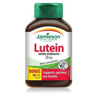 JAMIESON LUTEIN-Z, 20 mg, 45 kapsulės  paveikslėlis