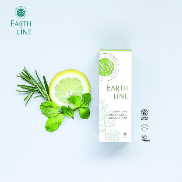 EARTH LINE Ilgalaikis dezodorantas Lemon&Mint be aliuminio druskų 50ml paveikslėlis
