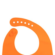 Baboo Plaunamas Silikoninis Seilinukas Su Kišene, Oranžinė, 4+ Mėn paveikslėlis