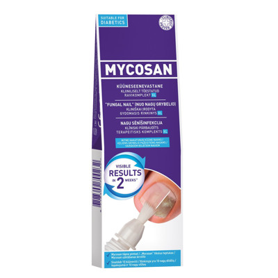 MYCOSAN 10 ml + 10 dildžių nagams paveikslėlis