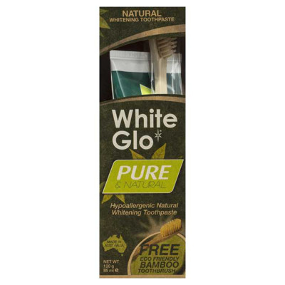 Dantų pasta "White Glo" Pure natural , 120g paveikslėlis