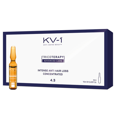 KV-1 INTENSE ANTI HAIR LOSS 4.3, ampulės nuo intensyvaus plaukų slinkimo