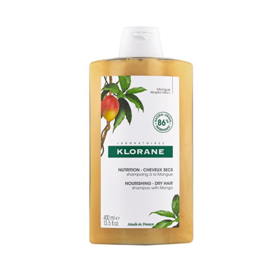 KLORANE MANGO, maitinamasis šampūnas su mango sviestu, 400 ml paveikslėlis