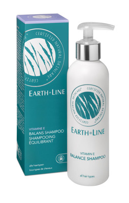 EARTH LINE Vitamin E Balansuojamasis šampūnas visų tipų plaukams, 200ml paveikslėlis