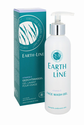 EARTH LINE Vitamin E Veido prausimosi gelis, normaliai/mišriai odai, 200ml paveikslėlis